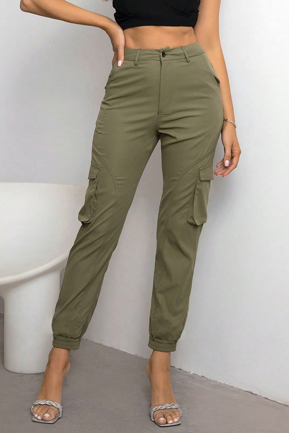 High Waist Cargo Pants